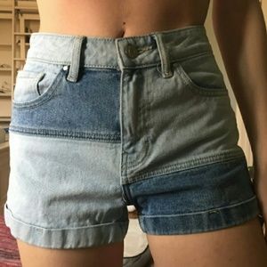 Pacsun patchwork shorts